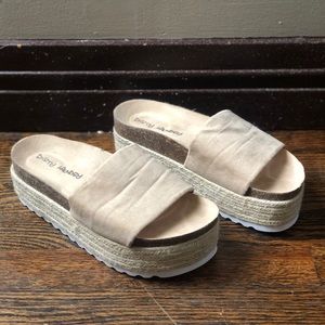 DIRTY LAUNDRY Espadrille Womens Platform Sandals